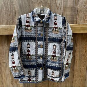 Blair Vintage Nautical Patterned Jacket